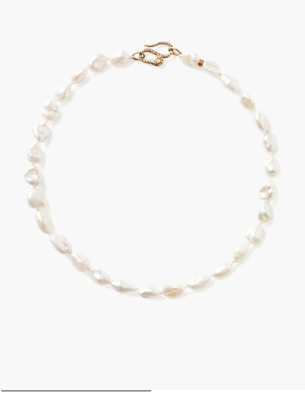 Chan Luu Keshi Pearl Cobra Necklace